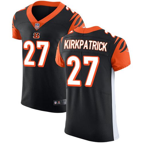 Nike Bengals #27 Dre Kirkpatrick Black Team Color Men's Stitched NFL Vapor Untouchable Elite Jersey